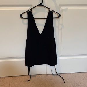 ASOS Brand black blouse with side ties
